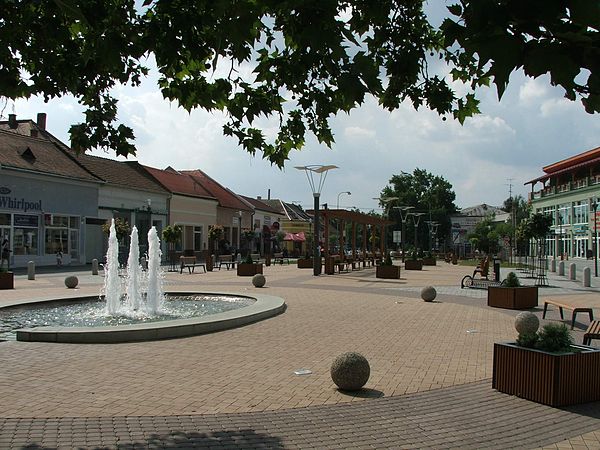 Pedestrian zone in Štúrovo