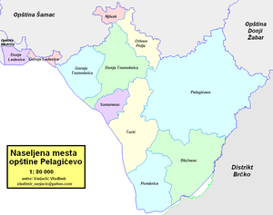 Община Пелагичево на карте