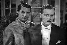 Grant as C.K. Dexter Haven, and John Howard as George Kittredge Philadelphia Story 12.jpg