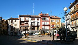 A Plaza Mayor de Prats de Lluçanès