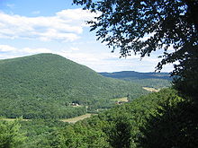 Pluketts Creek Township and the Loyalsock Creek valley (from the Doe Pen Vista in Rider Park). Plunketts Creek Township from Doe Pen Vista.JPG