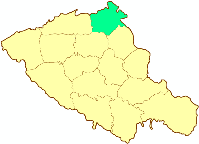 Роменский уезд на карте