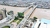 Preah Monivong Bridge View from Flyover