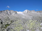 Alpy - Widok na kolej liniową oraz lodowiec - Pre