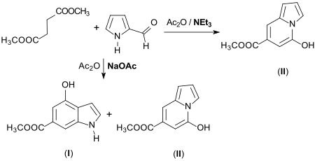 Indole und Indolizine aus Pyrrol-2-carbaldehyd