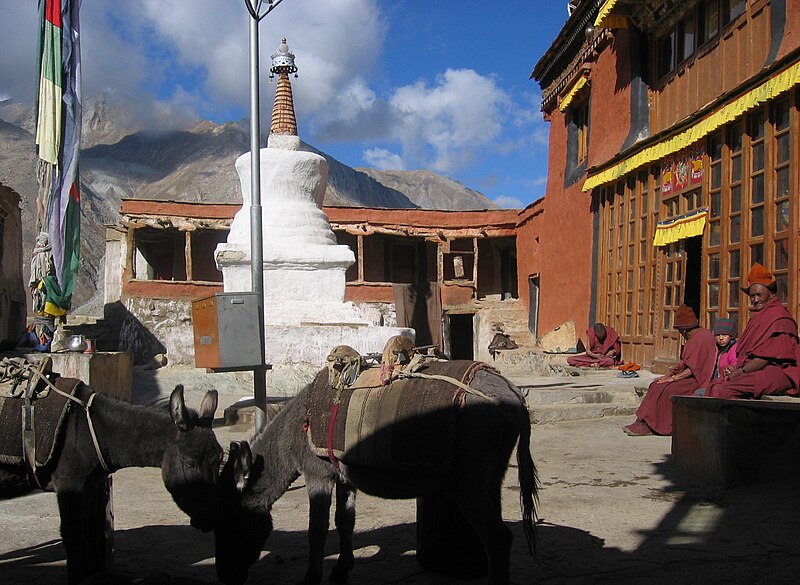 File:Rangdum Gompa Inside Courtyard.JPG