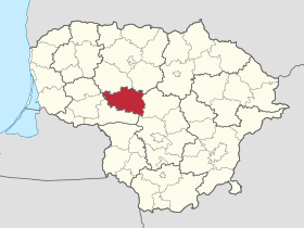 Localisation de Municipalité du district de Raseiniai