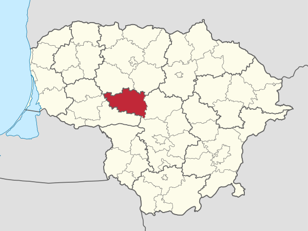 Raseiniai in Lithuania.svg