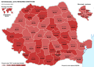 <span class="mw-page-title-main">2003 Romanian constitutional referendum</span>