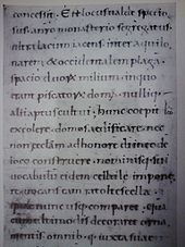 Est locus valde speciosus… Reichenauer Handschrift: Cod. Aug. perg. 84, entstanden um 930