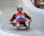 Deutsch: Vorletztes Saisonrennen im Rennrodel-Weltcup der Saison 2014/15 vom 19. bis 22. Februar 2015 in Altenberg/Erzgebirge. Tag 2: Freitagstraining. English: Luge world cup race season 2014/15 in Altenberg/Germany, 19th to 22nd Februar 2015. Day 2: Friday trainings.