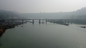 Rihand Dam front view Rihand Dam, Renukoot 1.jpg