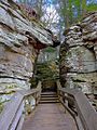 The rock passageway at Beartown.