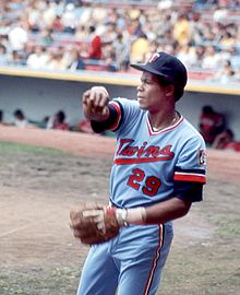 Rod Carew won seven AL batting titles between 1969 and 1978. Rod-carew cleveland 08-31-1975.jpg