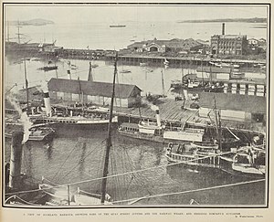 Ротомахана (вдясно в центъра) в Окланд през 1903.jpg