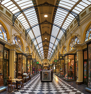 Royal Arcade in Melbourne, Victoria, Australia, opened 1870