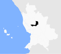 Vị trí của đô thị trong bang Nayarit