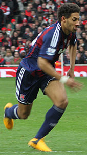 Shotton playing for Stoke City in 2013 Ryan Shotton (cropped).jpg