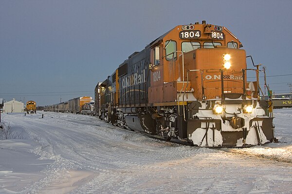 Polar Bear Express about to leave Moosonee