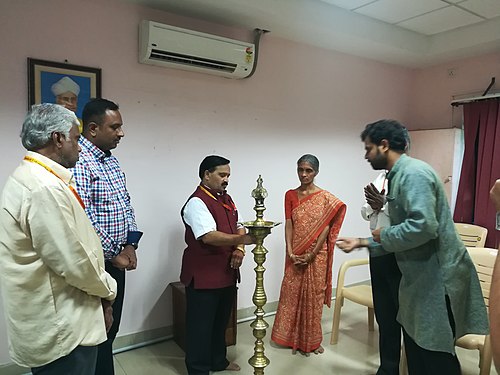 Lighting the lamp at Opening Ceremony