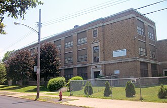 School 77, where School 18 students were educated during the Hampshire Street building's reconstruction. School77 BuffaloNY.JPG