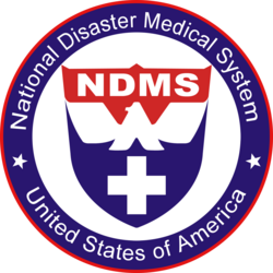 National Disaster Medical System logo. Seal of the National Disaster Medical System.png