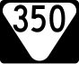 State Route 350 маркер