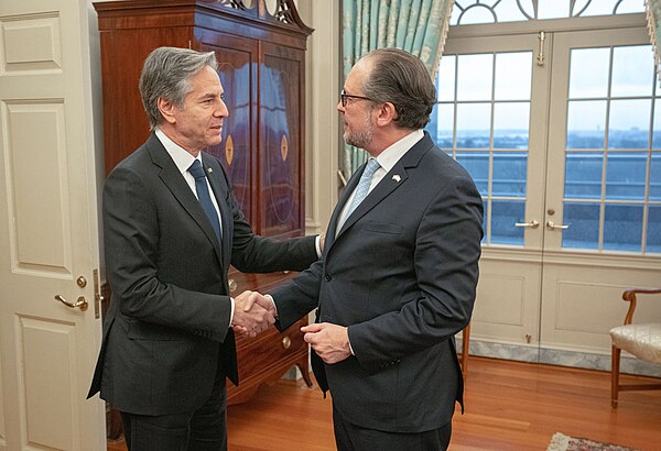 Schallenberg meeting with U.S. Secretary of State Antony Blinken, 7 February 2023