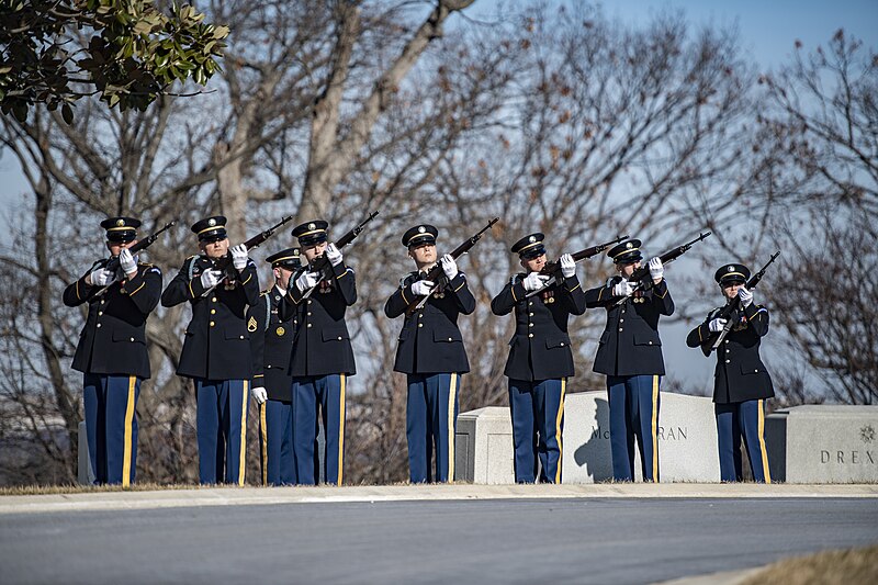 File:Senator Robert Dole received Military Funeral Honors with Funeral Escort at Arlington National Cemetery on February 2, 2022 14.jpg