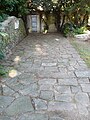 Tratto dell'antica strada di epoca romana presso il santuario-tempio di Cristo Re, Sestri Levante, Liguria, Italia