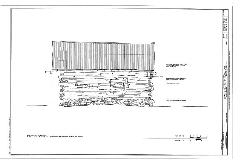 File:Seward Plantation, Horse Barn, Farm Road 390, Independence, Washington County, TX HABS TEX,239-INDEP,9B- (sheet 4 of 6).tif