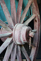 Shaker Wagon Wheel Detail, Shaker Village, Pleasant Hill, KY
