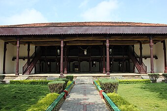 Front view of darbar hall of the Shivappa Nayaka palace