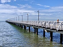 Shorncliffe Pier, 19km from the Brisbane CBD in Queensland Shorncliffe Pier, Queensland, 2020, 08.jpg