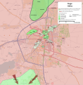 A map of the ongoing siege of Homs.