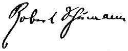 Robert Schumanns signatur