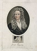 Sir Isaac Newton. Coloured stipple engraving by R. Page, 181 Wellcome V0004254.jpg