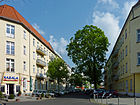 Slabystraße, kilátás a Rathenaustraße-ről