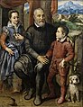 Artistaren familia: aita, ahizpa eta neba, 1558.