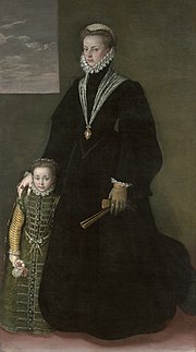 Miniatura para Retrato de Juana de Austria y una niña