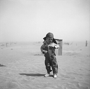 Son of farmer in dust bowl area, Cimarron County, Oklahoma, 8b38282