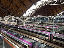 V/Line platforms in August 2017 Southern Cross Station, VLine platforms.jpg