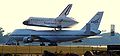 Image 20A U.S. Space Shuttle mounted on a modified Boeing 747 (from Wide-body aircraft)