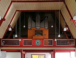 St. Barbara (München) Orgelempore.jpg