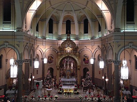 St. Mary Church altar during the Christmas Season