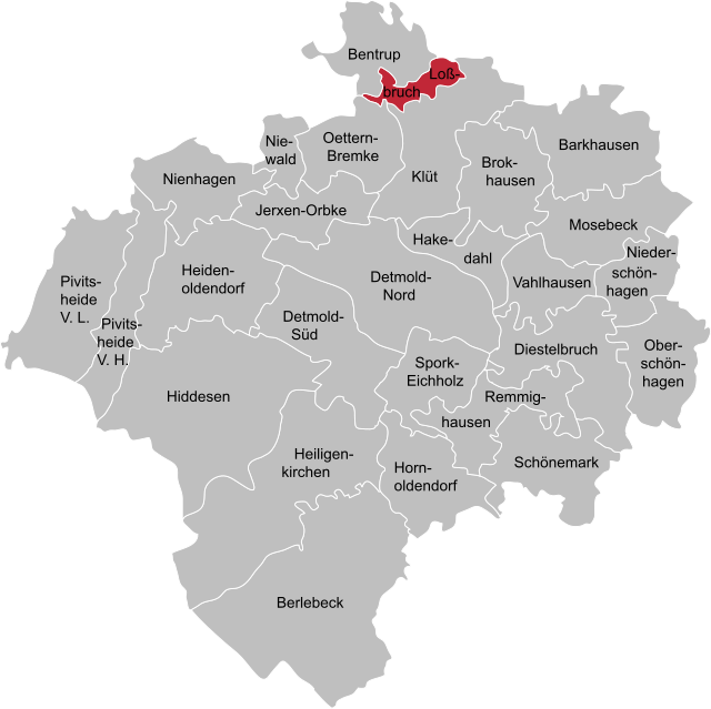 Poziția localității Loßbruch