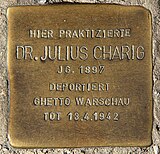 Stolperstein Julius Charig