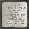 Stolperstein Kastanienallee 74 (Prenz) Witti Grossmann.jpg