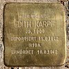 Stolperstein Nikolsburger Platz 4 (Wilmd) Edith Karpf.jpg