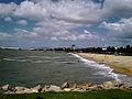 The Strand, Townsville beach, from the rockpool